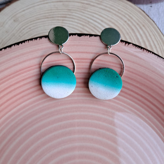 pendientes Santorini Aguamarina